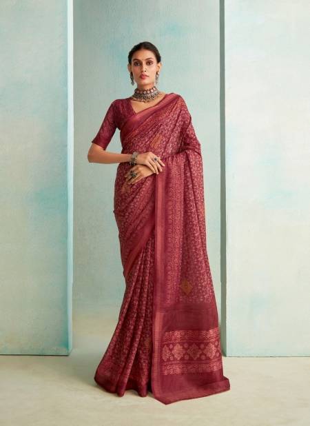 Magenta Colour Suchitra Silk By Rajpath Handloom Weaving Saree Wholesale Online 360007