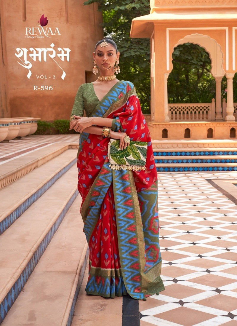 Shumbharambh Vol 3 By Rewaa Printed Saree Catalog