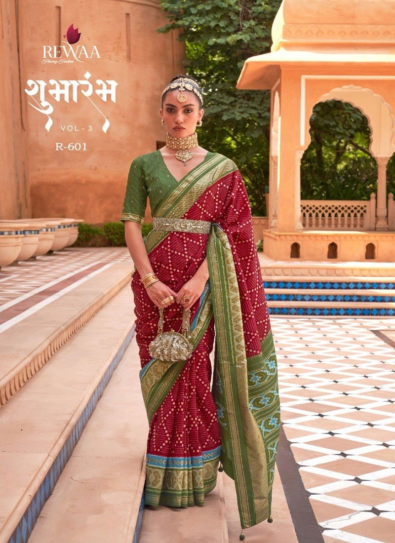 Shumbharambh Vol 3 By Rewaa Printed Saree Catalog