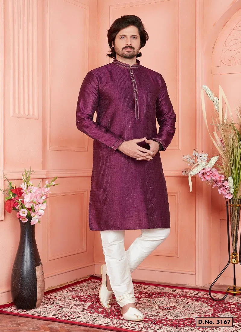 Maroon Colour 1658 Function Wear Mens Indo Western Surat Wholesale Online 3167