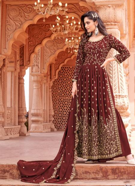 Maroon Colour Aanaya By Dani Creations Wedding Salwar Suits Catalog 5804