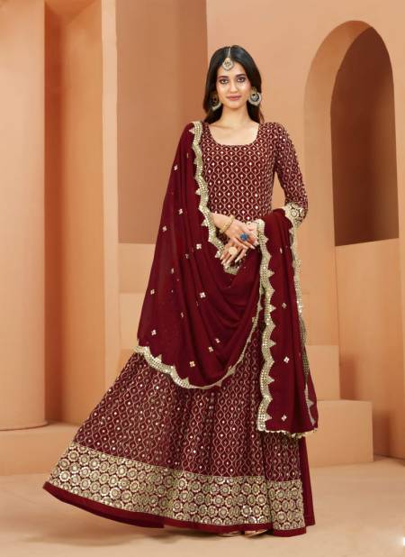 Maroon Colour Aanaya Vol 159 Wedding Salwar Suit Catalog 5904