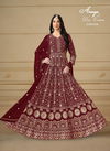Maroon Colour Aanaya Vol 181 By Dani 8101 TO 8104 Series Salwar Suit Wholesalers In Delhi 8104