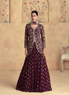 Maroon Colour Alfaaz By Aashirwad Designer Fancy Readymade Suits Orders In India 10095