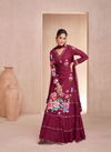 Maroon Colour Dahleez By Sayuri Printed Mulslin Readymade Suits Wholesale Market In Surat 5527