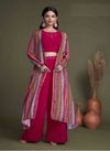 Maroon Colour Flory Vol 34 By Shubhkala Plazzo Suit Catalog 4901