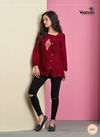 Maroon Colour Ira Vol 2 By Vardan Rayon Ladies Top Western Catalog 2023