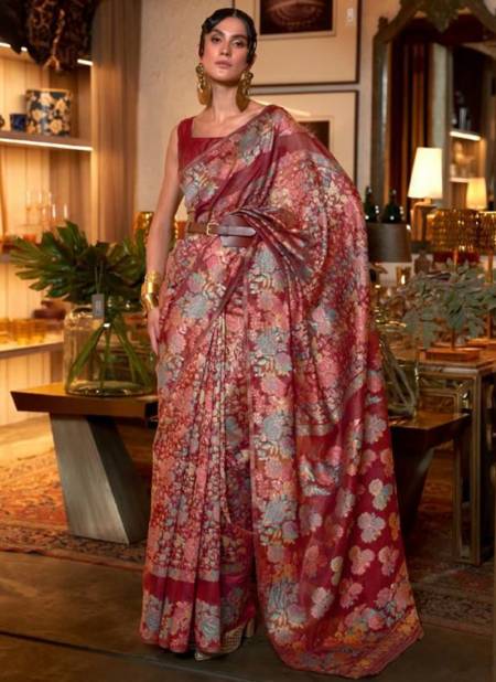 Maroon Colour Kaazi Silk Designer Wholesale Party Wear Sarees 257006
