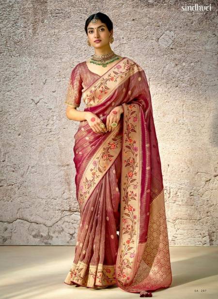 Maroon Colour Kashi By Kimora Kora Banarasi Saree Wholesale Price In Surat SA 297