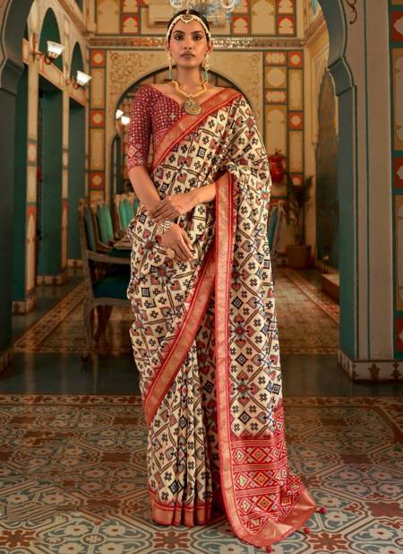 Maroon Colour Katha Printed Function Wear Wholesale Silk Sarees 549 A
