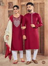 Maroon Colour Magic Moments Vol 7 Couple Set Catalog 3