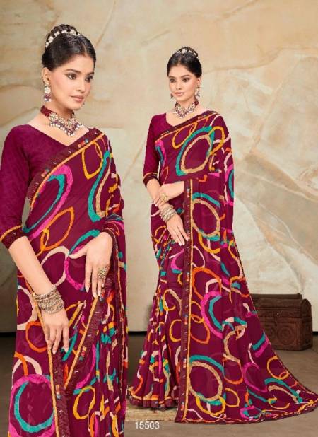 Maroon Colour Navya By Jalnidhi Heavy Weightless Sarees Wholesale In Delhi 15503