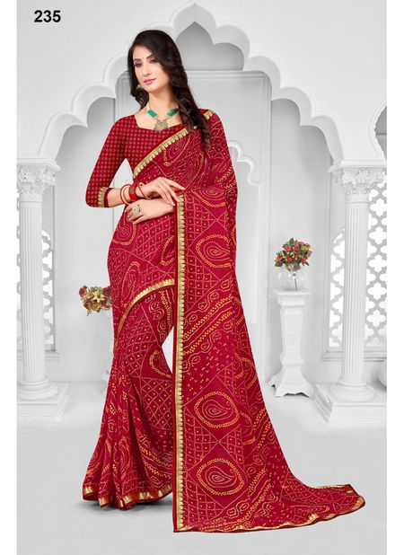 Maroon Colour Rajkumari Vol 1 By Sarita Creation Printed Saree Catalog 235 Catalog