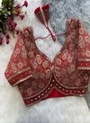 Rk Blouse Maroon Colour Sabyasachi Style Velvet Bridal Handwork Blouse Catalog D
