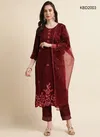 Maroon Colour Salimar Vol 11 By Mahotsav Redaymade Suits Catalog 2003