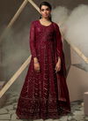 Maroon Colour Shaheen Fiona Wedding Wear Wholesale Designer Gown Catalog 51393