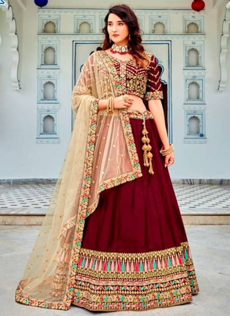 Maroon Colour Sonika Ethnic Wear Wholesale Designer Lehenga Choli 903