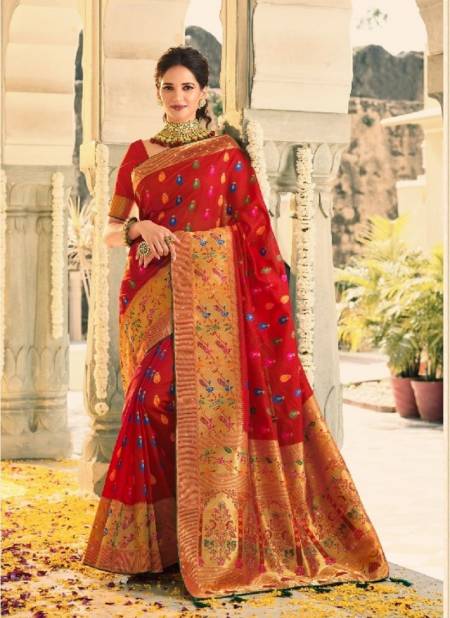 Maroon Colour Swarovski Silk By Pankh Designer Silk Saree Catalog 2207