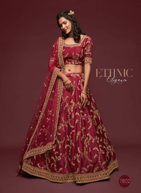 Maroon Colour The Modern Vibes Vol 1 By Zeel Clothing Designer Lehenga Choli Exporters In India 7802