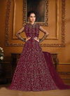 Maroon Colour Vipul Elliza Vol 2 4734 Masters Colors Gown Catalog 4734 A