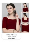 Maroon Janasya Ladies Blouse Catalog 97