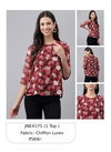 Maroon Janasya Party Wear Ladies Top Catalog 4175