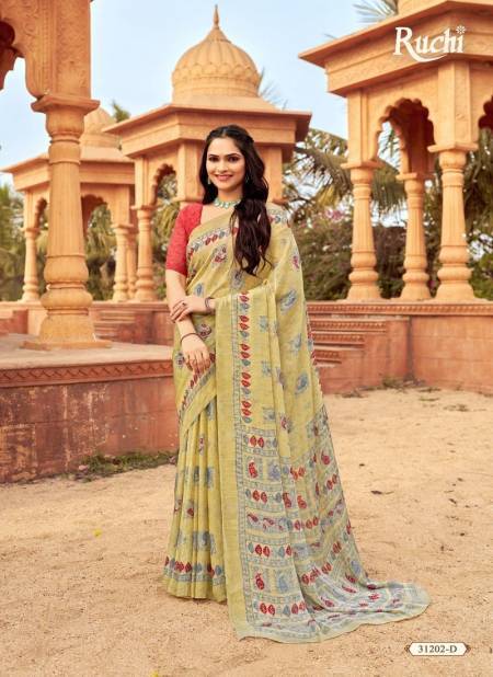 Mastard-Colour-Star-Chiffon-151-By-Ruchi-Daily-Wear-Chiffon-Sarees-Exporters-In-India-31202-D