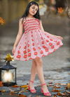 Mauri Printed Wholesale Girls Wear Catalog Peach 5