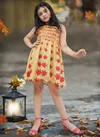 Mauri Printed Wholesale Girls Wear Catalog Yellow 3
