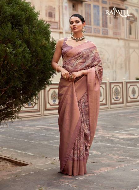 Mauve Colour Kavisha Silk By Rajpath Occasion Tissue Silk Sarees Wholesale Shop In Surat 300005