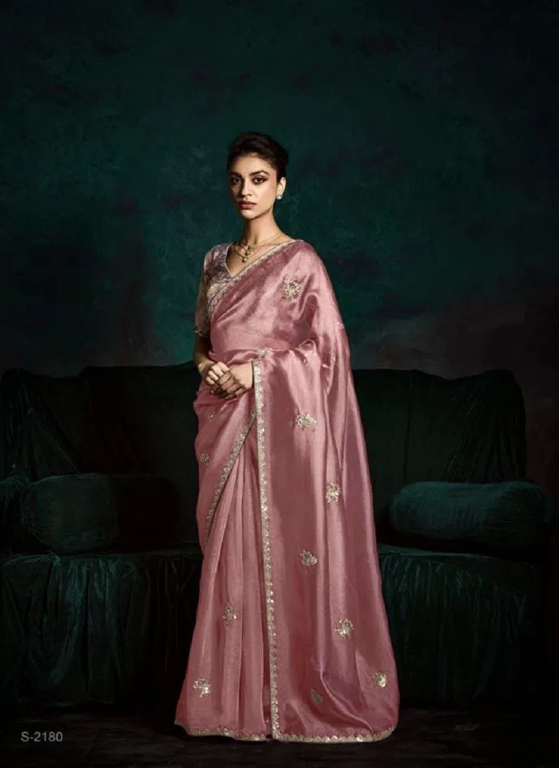 Mauve Colour Rangat 2 By Kimora Fancy Designer Party Wear Saree Wholesale Shop In Surat S-2180