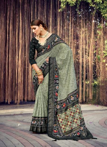 Mehendi Aamira By Mahamani Creation Tussar Dola Silk Designer Saree Catalog 3005