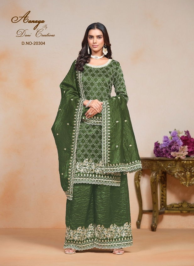 Aanaya Vol 203 By Dani Gold Crush Salwar Suit Suppliers In India