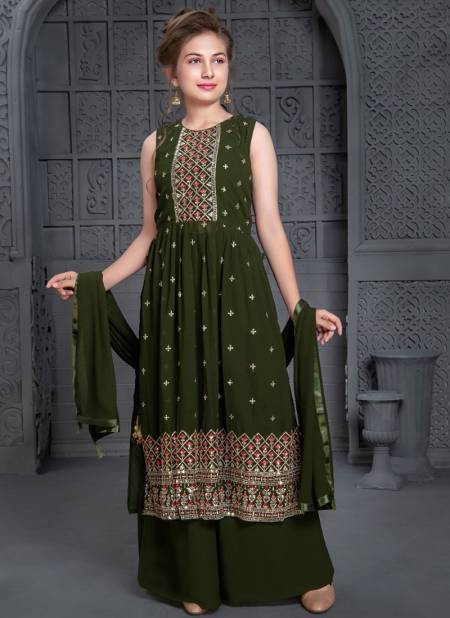 Mehendi Colour Alka Vol 36 Designer Salwar Suit Wholesale Girls Wear 256