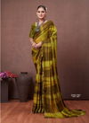 Mehendi Colour Cutwork By Stavan Daily Wear Saree Orders In India 1001