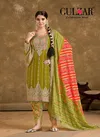 Mehendi Colour Phoolzari 2 By Gulzar Chinon Readymade Suits Suppliers In India 2133