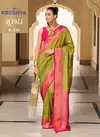 Mehendi Colour Rupali By Kreshva Banarasi Silk Printed Wholesale Saree Suppliers In Mumbai K-128