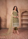 Mehendi Colour Zehra Vol 1 By Narayani Fashion Designer Salwar Suit Catalog 221