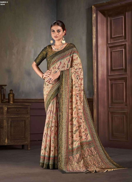 Samui Vol 3 By Jivora Silk Printed Daily Wear Wholesale Saree Suppliers In Mumbai Catalog