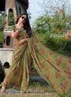 Mehendi Subhash Saree Gardenia vol 8 Designer Floral Print All Over Work Georgette Daily Wear and office Wear Saree 31742