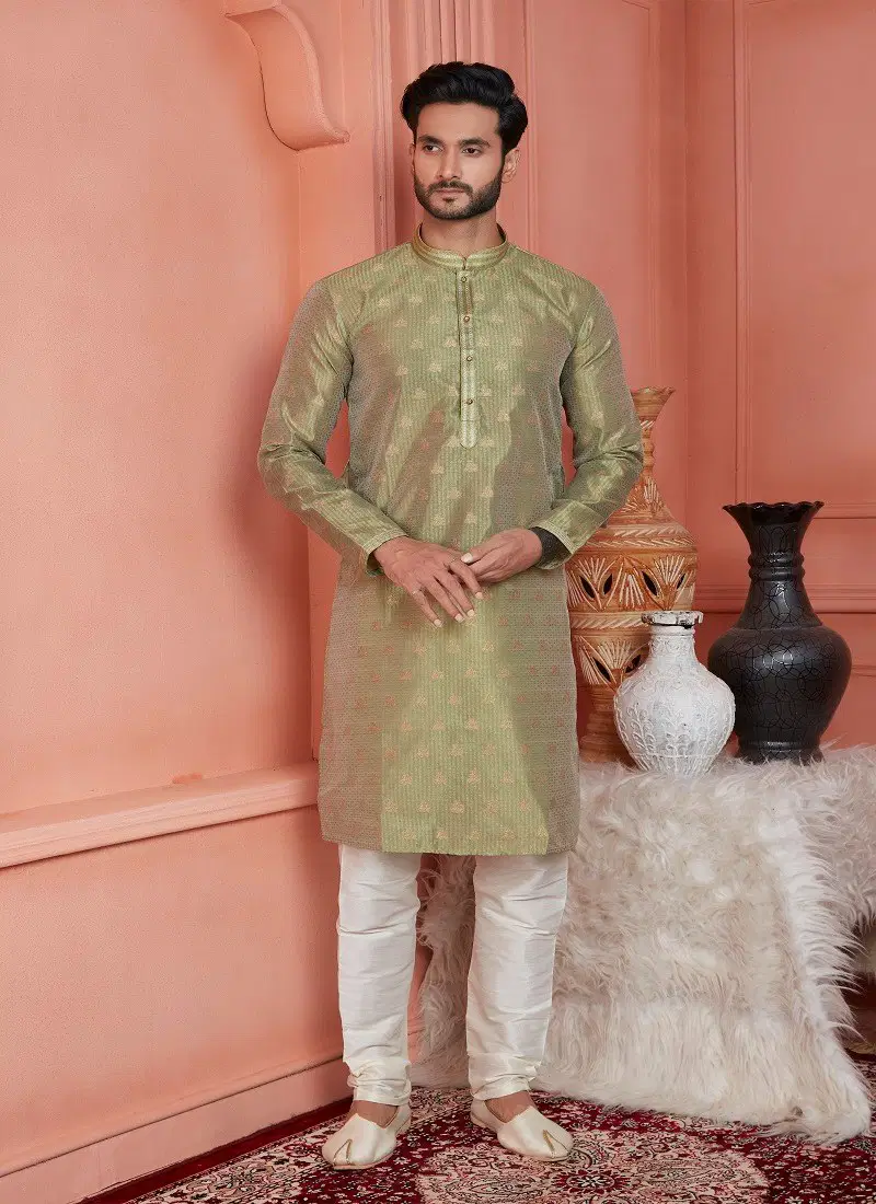 Mendi Colour 1659 Function Wear Mens Indo Western Surat Wholesale Market 3205