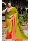 Mendi Multi Colour Aruna Vol 4 By Stavan Velvet Chiffon Designer Party Wear Saree Orders In India AN 35