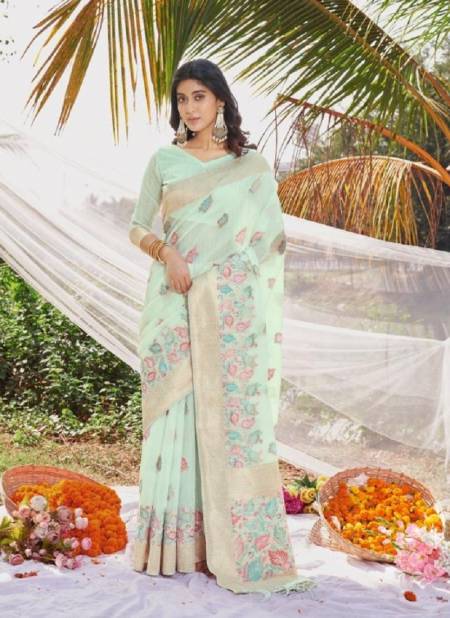 Mint Gree Colour Femina Cotton Vol 2 By Bunawat Daily Wear Cotton Saree Wholesale Clothing Distributors in India 10490