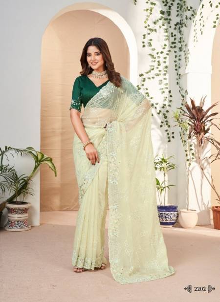 Mint Green Colour Kaanchii By Kamakshi Designers Fancy Wear Saree Exporters In India 2202