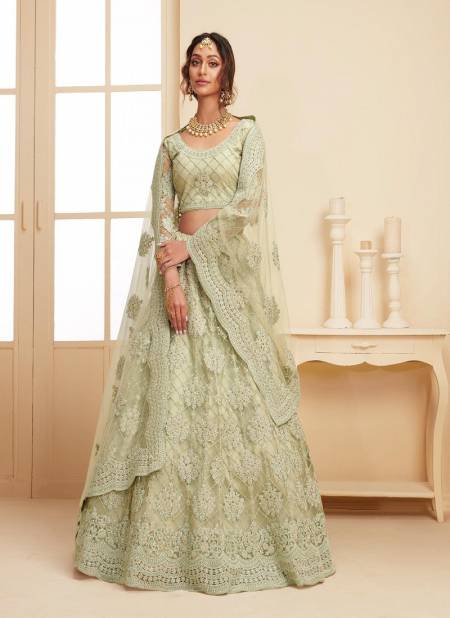 Mint Green Colour The White Bride By Alizeh Desginer Wedding Lehenga Choli Wholesale Shop In Surat 1004-G