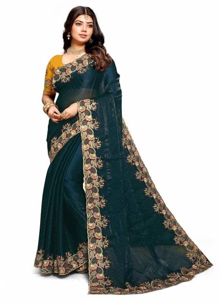 Morpeach Colour Anupama By Utsav Nari Embroidery Occasion Wear Saree Wholesale Online 2267