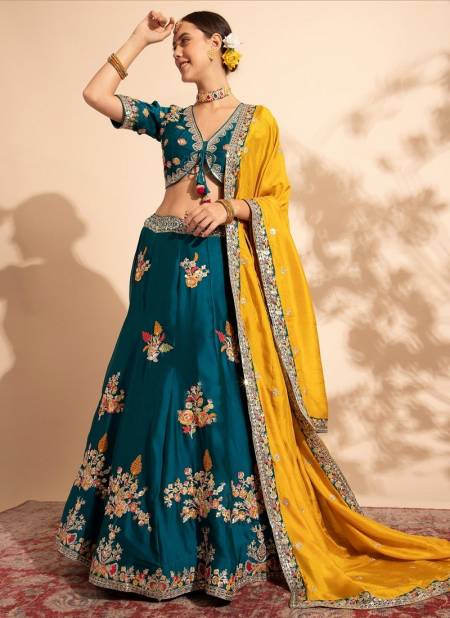 Morpeach Colour Bridesmaid Vol 1 By Anantesh Fancy Embroidered Party Wear Lehenga Choli Wholesale Online 11003