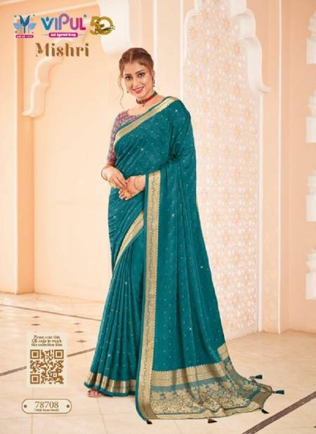 Morpeach Colour Mishri By Vipul Weaving Sarees Wholesale Clothing Distributors In India 78708