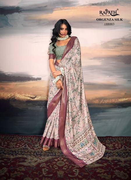 Muave Colour Swarnamala By Rajpath Cotton Silk Printed Saree Orders In India 188003