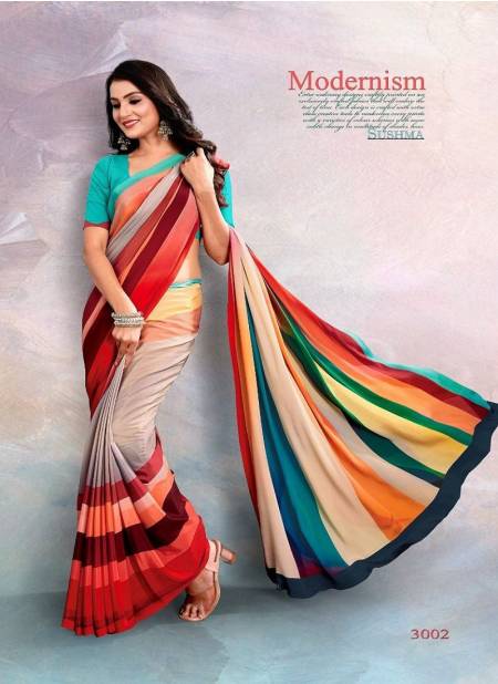 Multi Colour Digital 30 By Sushma Daily Wear Saree Catalog 3002